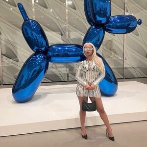 FASHION NOVA metallic dress